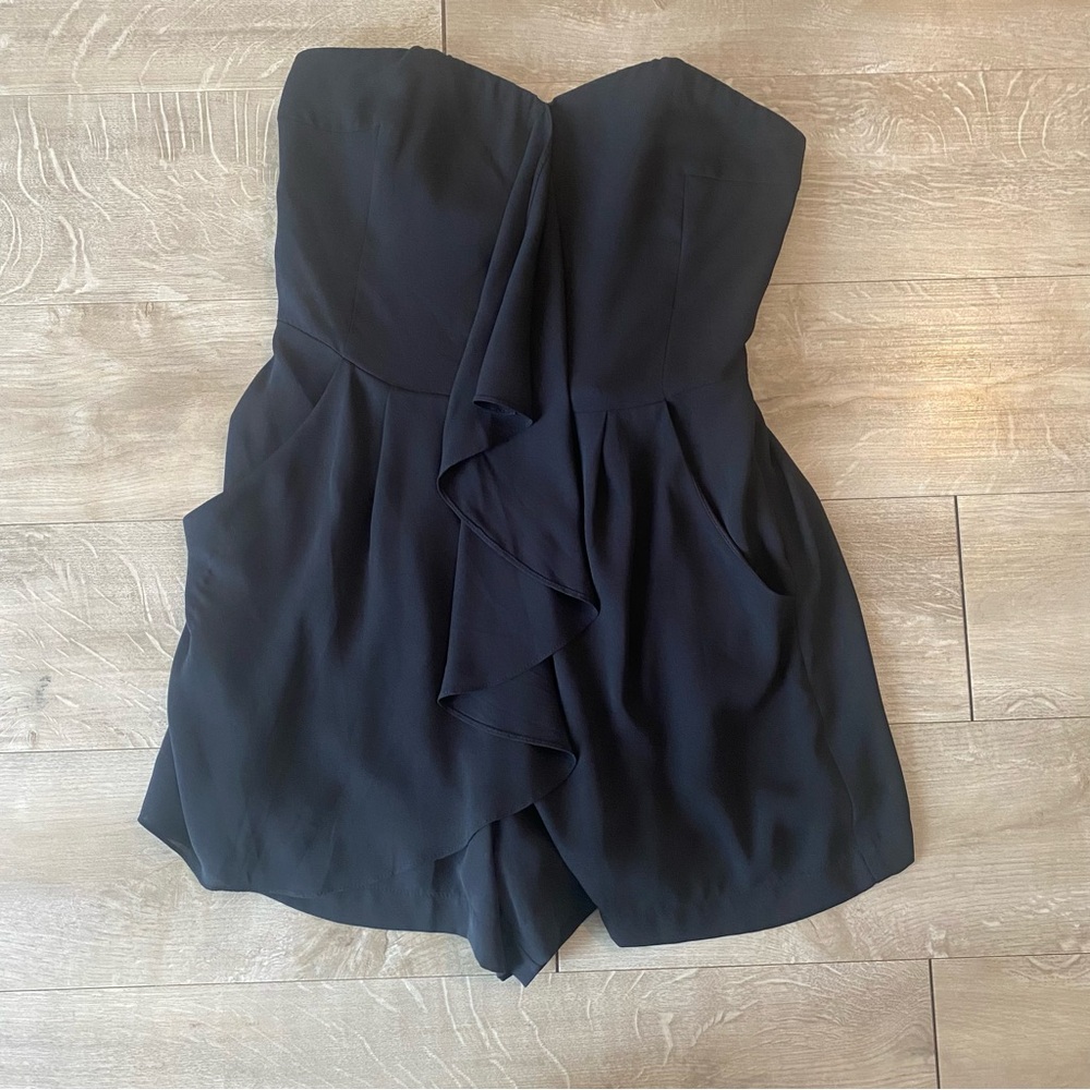 EXPRESS Black Romper Pockets Dressy Women's Size‎ 2 XS